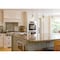 Westinghouse Pendant 60W Mini Basset, Brushed Nickel Clear Hammered Glass 6328800 - alternate 4